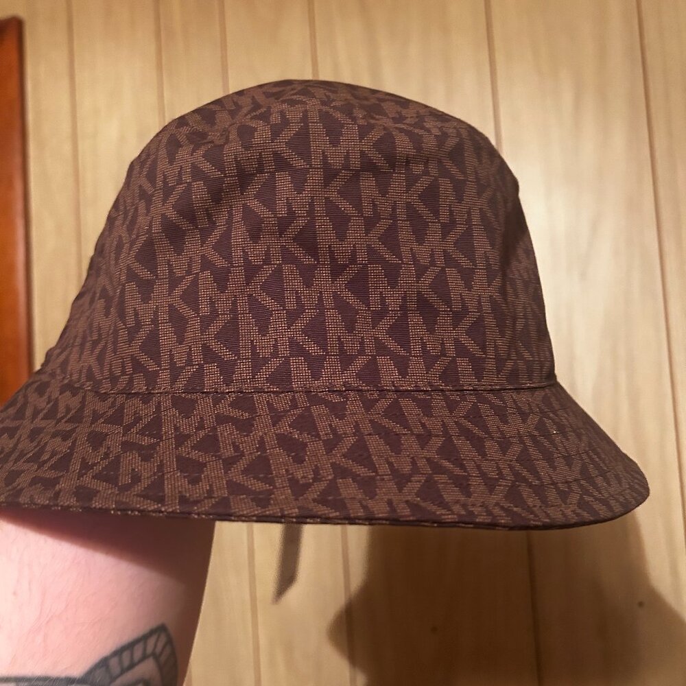 Brown Michael Kors Bucket Hat